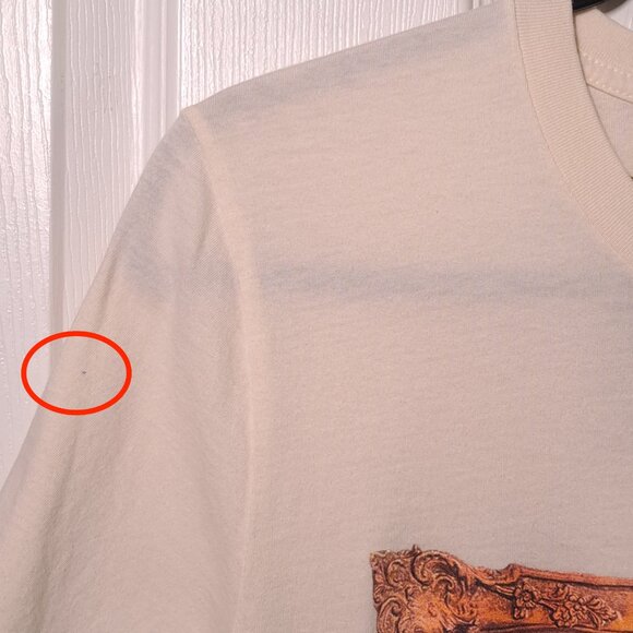 Spencer Couture: Positive Reinforcement Print USED Shirt (M, Cream, Street Art) - Picture 8 of 9